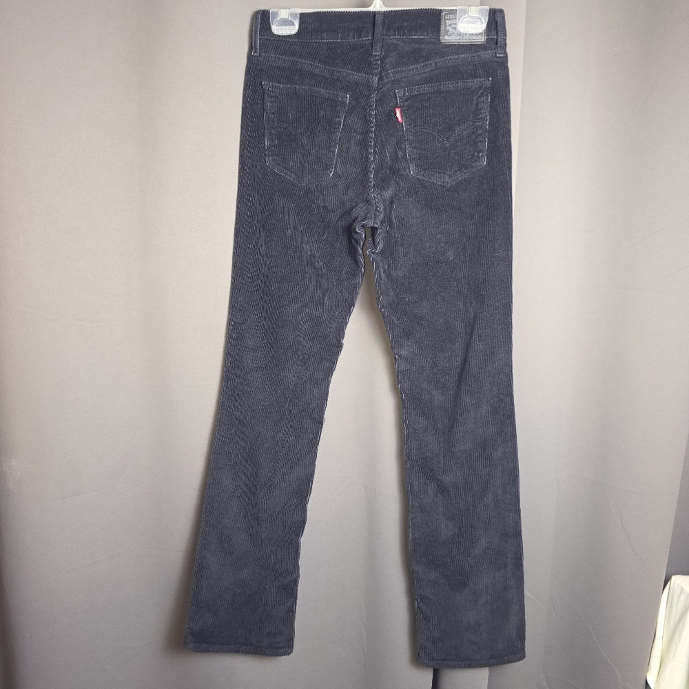 Levi’s Black Corduroy Pants W28 L30 Straight Leg Stretch Women’s Classic Fit